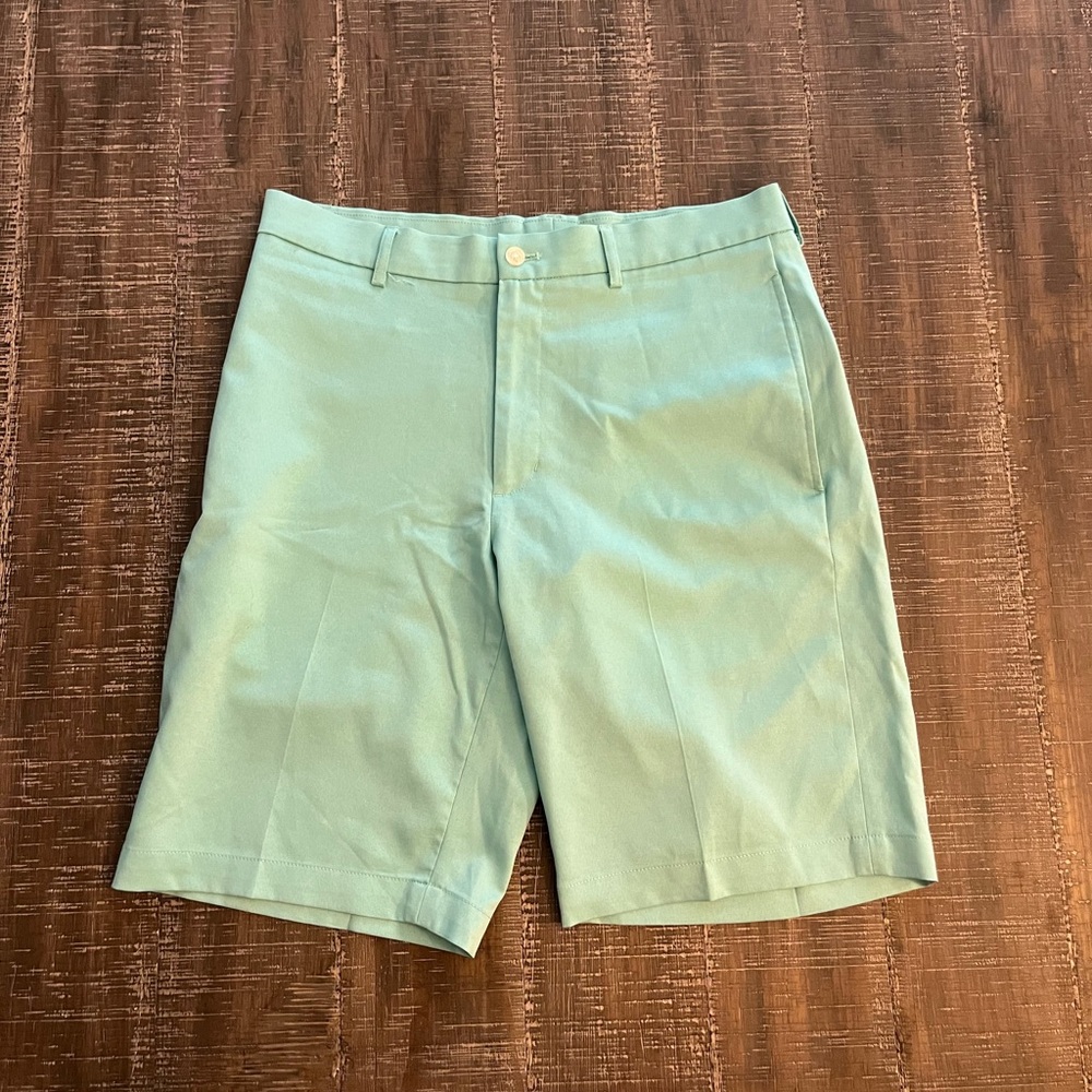 Walter Hagen turquoise golf shorts